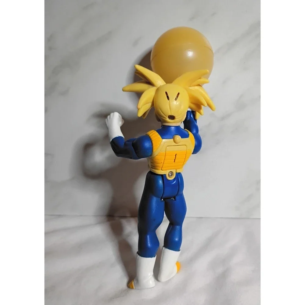 Vintage 2001 Dragon Ball Z Super Saiyan Trunks Action Figure with Energy Blast
